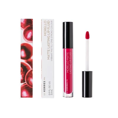 Korres Morello Matte Lasting Lip Fluid 29 Strawber