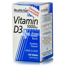 Health Aid Vitamin D3 1000i.u., 120tabs 