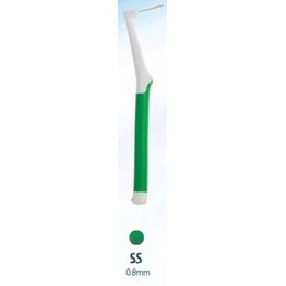 Intermed Chlorhexil Interdental Brushes SS 0,8mm Μεσοδόντια Βουρτσάκια Πράσινα, 5τμχ