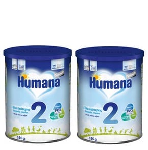 2x Humana 2 Optimum Pro Balance Γάλα Δεύτερης Βρεφ