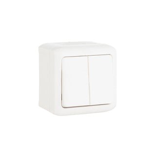 Forix 44 Switch A/R Wall Mounted 2 Gang White 7823