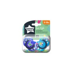 Tommee Tippee Fun Style Ορθοδοντικές Πιπίλες Σιλικόνης 6-18m 2 τεμάχια