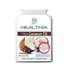 Healthia Coconut Oil 1000mg Έλαιο Καρύδας, 60caps