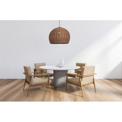 Pendant Light E27 20W Metal-Bamboo Brown