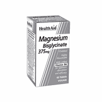 Health Aid Magnesium Bisglycinate 375mg 60 Ταμπλέτ