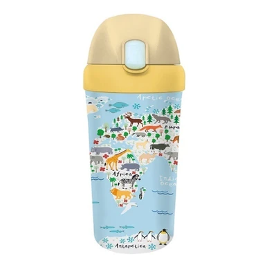 PLA Kid's Bottle 8,5x8,5x13,5cm Bioloco Plant Kids