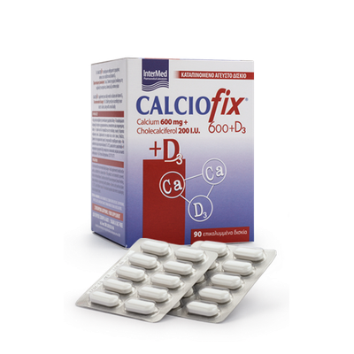 Intermed Calciofix 600mg + 200IU D3 90tabs