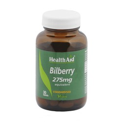 Health Aid Bilberry Εxtract Σκεύασμα Με Μύρτιλο 275mg 30tabs