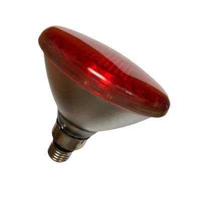 Halogen Lamp Hard Glass Par 38 80W Ε27 240V Red