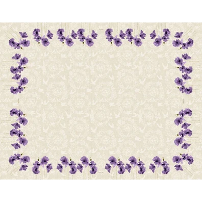 Τραπεζομάντηλο 11 Purple 145x145 Saint Clair  100%