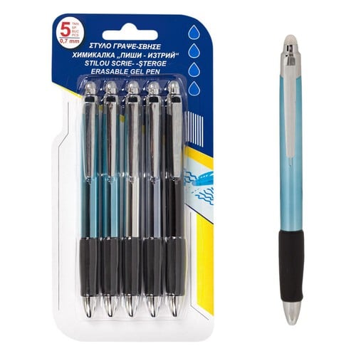 Stilolaps me gome dizenjo blu ne argjend 5 cope
