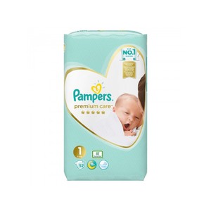PAMPERS Premium care Πάνα για μωρά Ν1 2-5kg 52τμχ