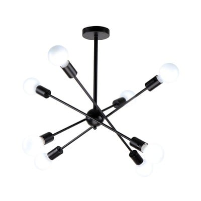 Pendant Light Gwen Mettalic Black 8Xe27