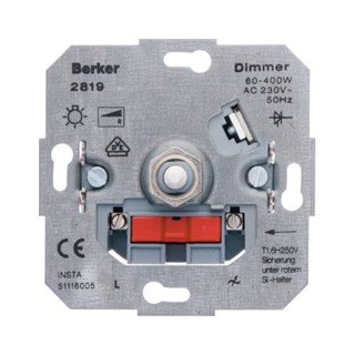 Berker S.1 Rotary Dimmer Mechanism 400W 281901