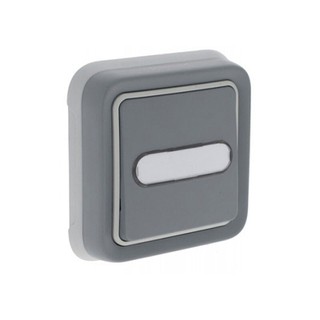 Plexo IP 55 Push Button Illuminated Gray 069825