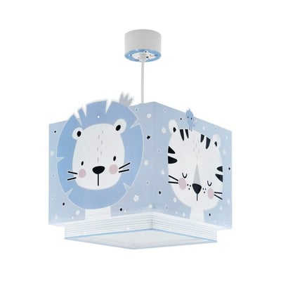 Kids Ceiling Pendant Baby Jungle Blue 1Xe27