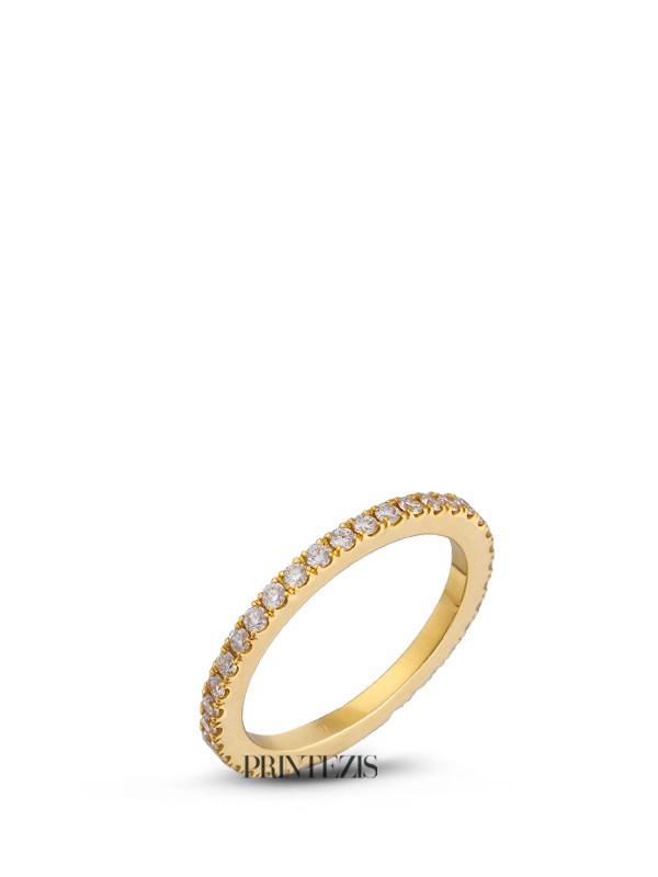 Δαχτυλίδι Χρυσό K18 με Διαμάντια