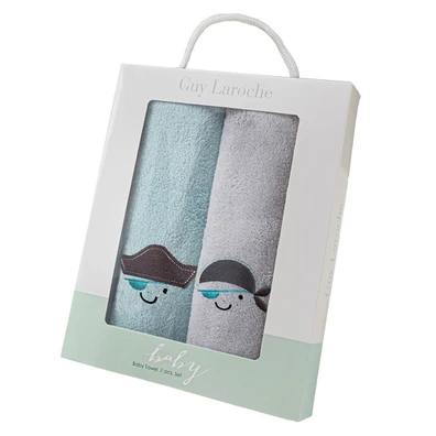 Βρεφικές Πετσέτες boy set 4 guy Laroche  100% Fine