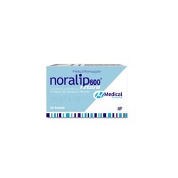 Medical Pharmaquality Noralip 600 Retard Συμπλήρωμα Διατροφής Με Άλφα Λιποϊκό Οξύ Βιταμίνες & Μέταλλα 20 δισκία 