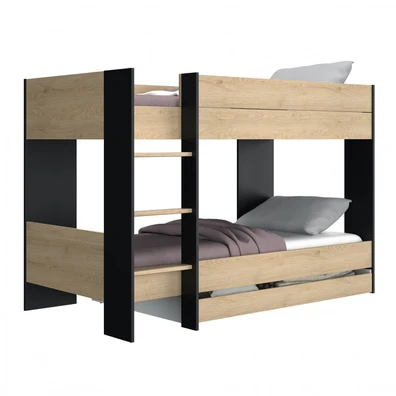 Duplex κουκέτα με 2 μονά κρεβάτια 107x205x136εκ. N