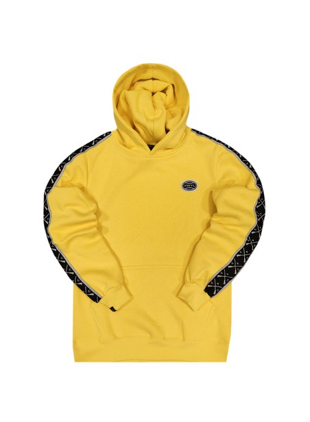 Vinyl art clothing oval logo hoodie - yellow