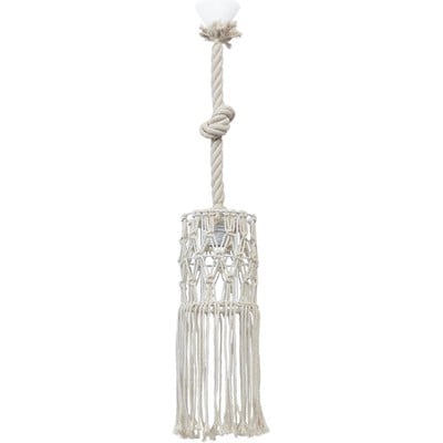 Handmade Pendant Light 1 Light Beige Macrame Mac-0