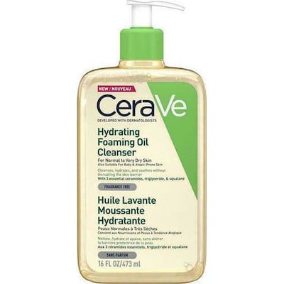 CERAVE Hydrating Foaming Cleansing Oil Λάδι Καθαρισμού Για Ξηρά & Ευαίσθητα Δέρματα 473ml