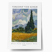 Van gogh   wheat field with cypress trees