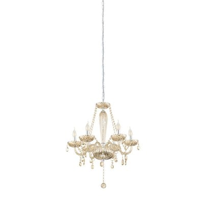 Pendant Light Chandelier Basilano Cognac Colour Wi