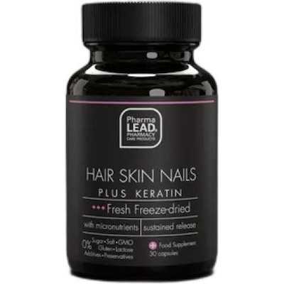 PHARMALEAD Black Range Hair Skin Nails Plus Keratin Για Θρέψη Των Μαλλιών, Νυχιών & Δέρματος 30 Κάψουλες