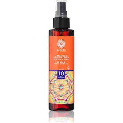 Garden Αντηλιακό Λάδι Μαυρίσματος SPF10 150ml