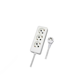 Socket Outlet 3-Way Πλάγιο Cable 5Μ
