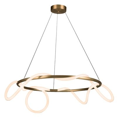 Pendant Light Circle With Φωτοσωληνα D0,80M Led 30