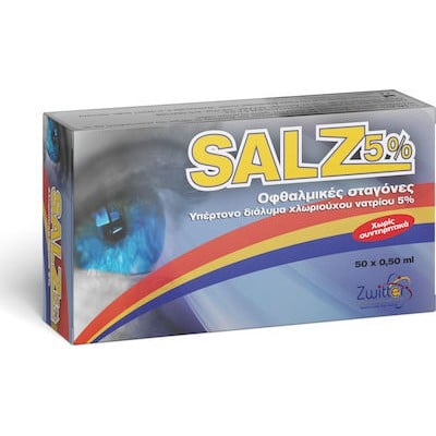 ZWITTER Salz 5% Οφθαλμικές Σταγόνες 50x0.5ml 