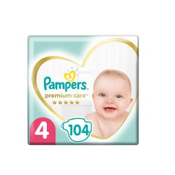 Pampers Premium Care Diapers Size 4 (9-14kg) 104 Diapers