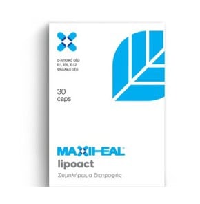 MaxiHeal Lipoact 600mg-Συμπλήρωμα Διατροφής με Α-Λ