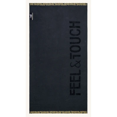 Πετσέτα Θαλάσσης Sunny Black Feel and Touch  100% 