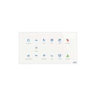 Recessed Touch Switch KNX with 12 Control Buttons 