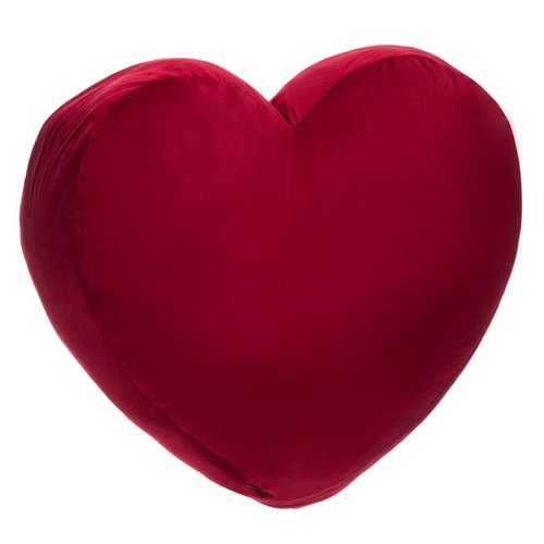 Jastëk i kuq në formë zemre 45x38x8 cm
