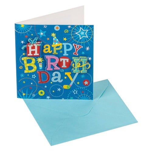 Kartoline 3D "Happy Birthday" e Kuqe 7X8.5cm