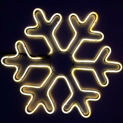 Christmas Snowflake Neon Led 4M Ø54cm Warm White