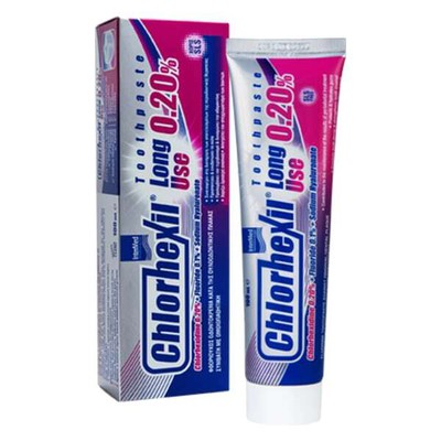 CHLORHEXIL 0.20% Toothpaste Long Use - Φθοριούχος Οδοντόκρεμα Κατά Tης Ουλοοδοντικής Πλάκας 100ml