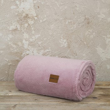 Κουβέρτα καναπέ Jacquard 130x170 Mellow Pink Nima Home