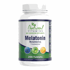Natural Vitamins Melatonin 1mg Συμπλήρωμα Διατροφή