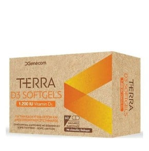 Genecom Terra D3 Softgels, 60 Soft Gels