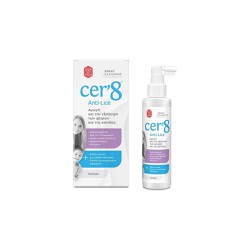 Vican Cer'8 Anti Lice Spray Άοσμο Σπρέι Αγωγή Εξάλειψης Των Ψειρών Και Της Κόνιδας 125ml