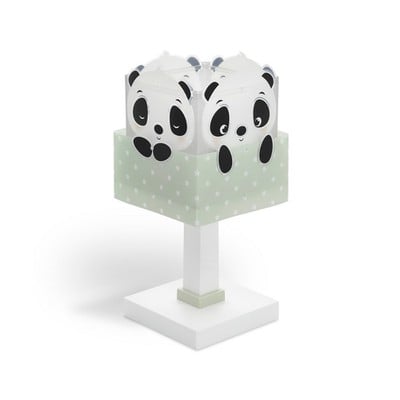 Kids Table Lamp Panda Green 1Xe14