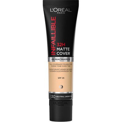 LOREAL Infaillible 32h Matte Cover Face Make Up Για Ματ Kάλυψη Mακράς Διαρκείας 130 Neutral Undertone