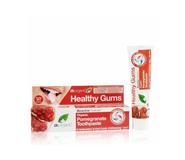 DR. ORGANIC TOOTHPASTE WHITENING POMEGRANATE 100ML