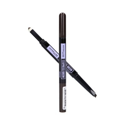MAYBELLINE Express Brow Satin Duo Pencil 05 - Μολύβι Φρυδιών Black Brown ( Πλακέ Μύτη)